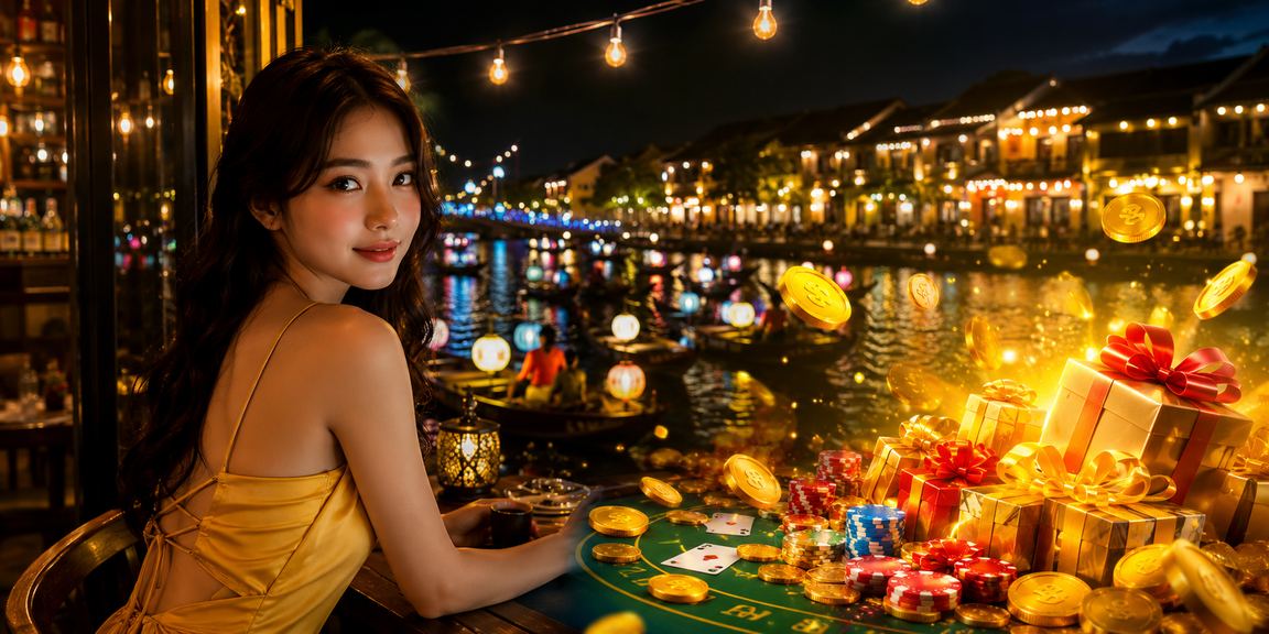 Người dùng tại Hội An xem thể thao và giải trí trực tuyến trong không khí cà phê buổi sáng